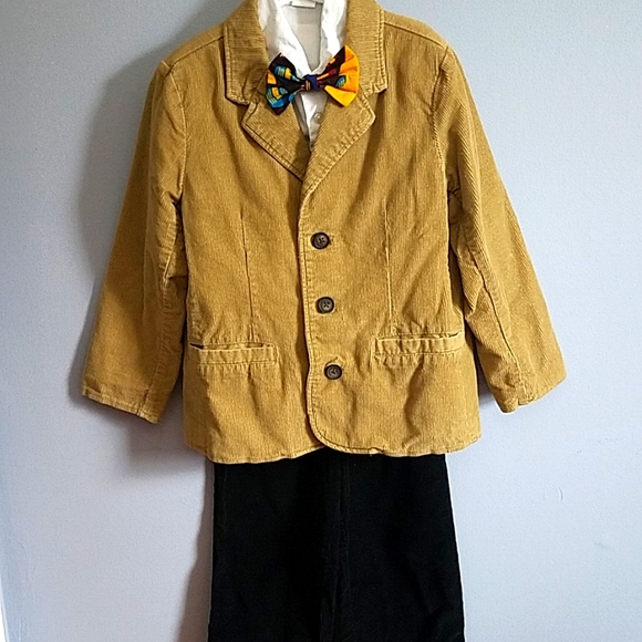 Boys Matching set of Corduroy Jacket and pants. 3 pcs Size 5/6 - Picture 2 of 16